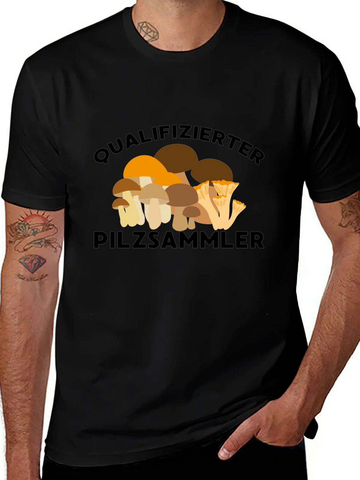 Qualified Mushroom Hunter Graphic Tee product image 1