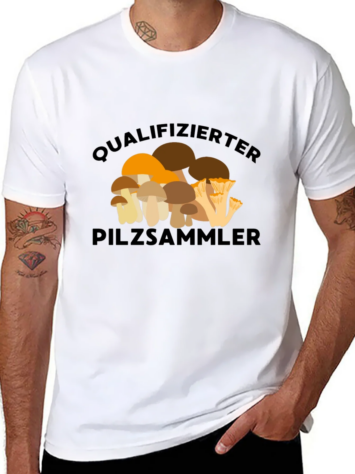 Qualified Mushroom Hunter Graphic Tee product image 7