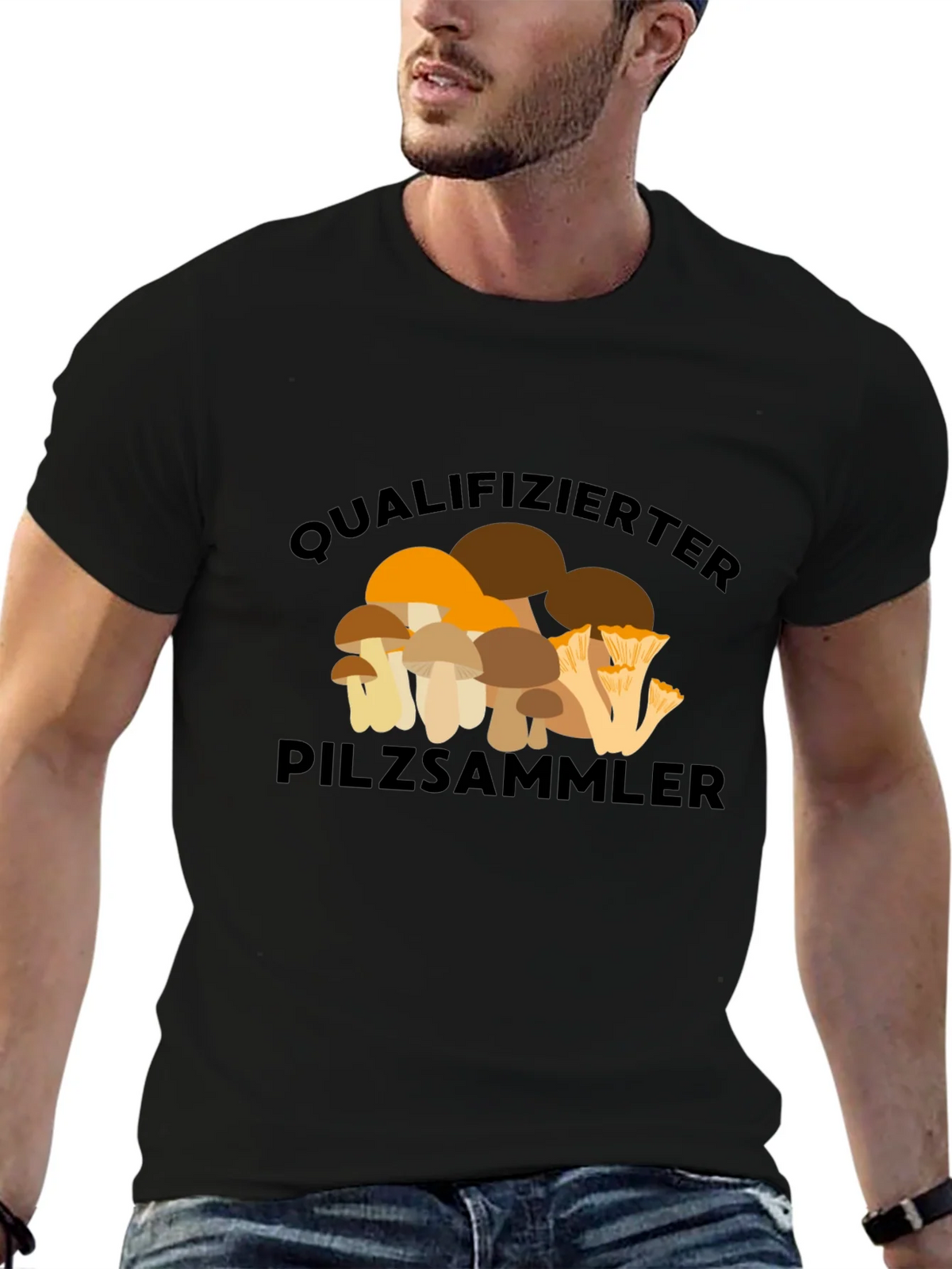 Qualified Mushroom Hunter Graphic Tee product image 6