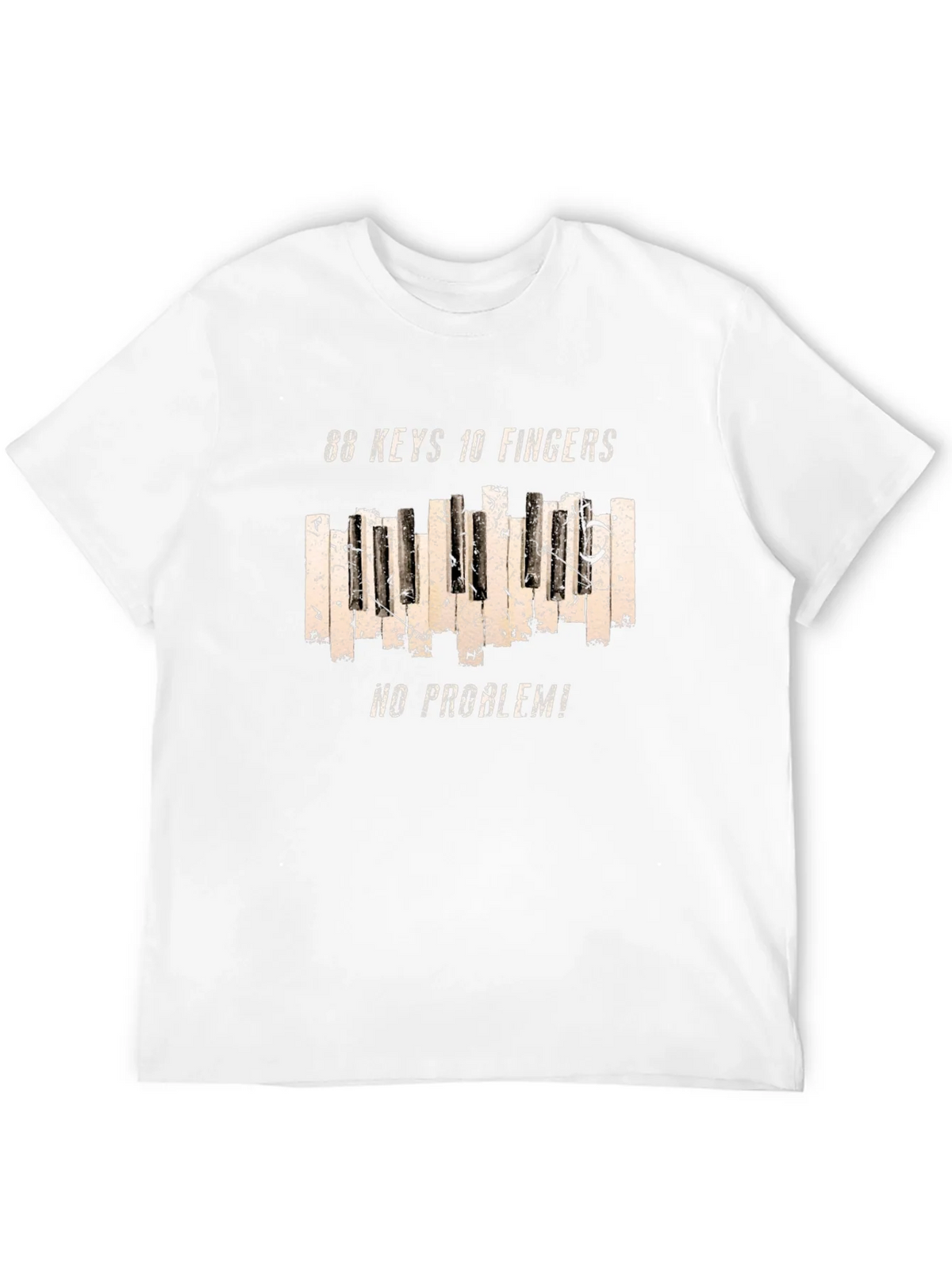 88 Keys 10 Fingers No Problem Graphic Tee product image 11