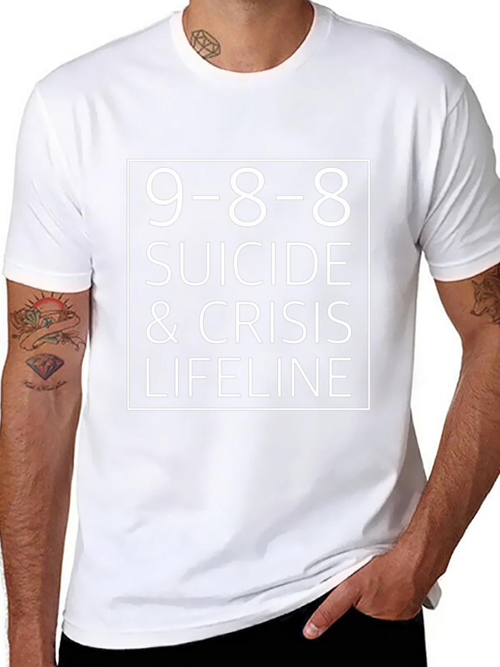 9-8-8 Suicide & Crisis Lifeline T-Shirt product image 7