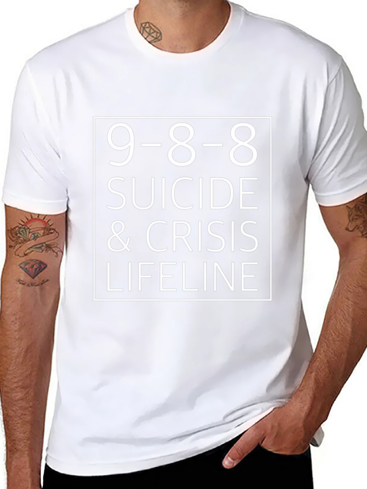 9-8-8 Suicide & Crisis Lifeline T-Shirt product image 7