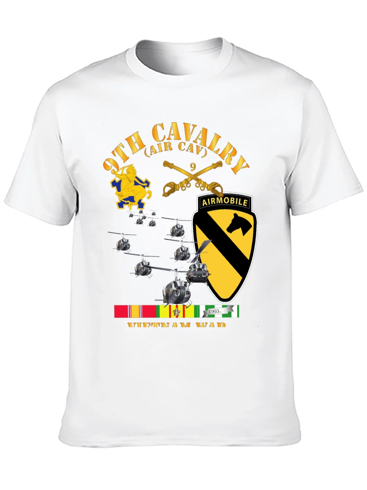 9th Cavalry Air Mobile Vietnam War T-Shirt product image 9