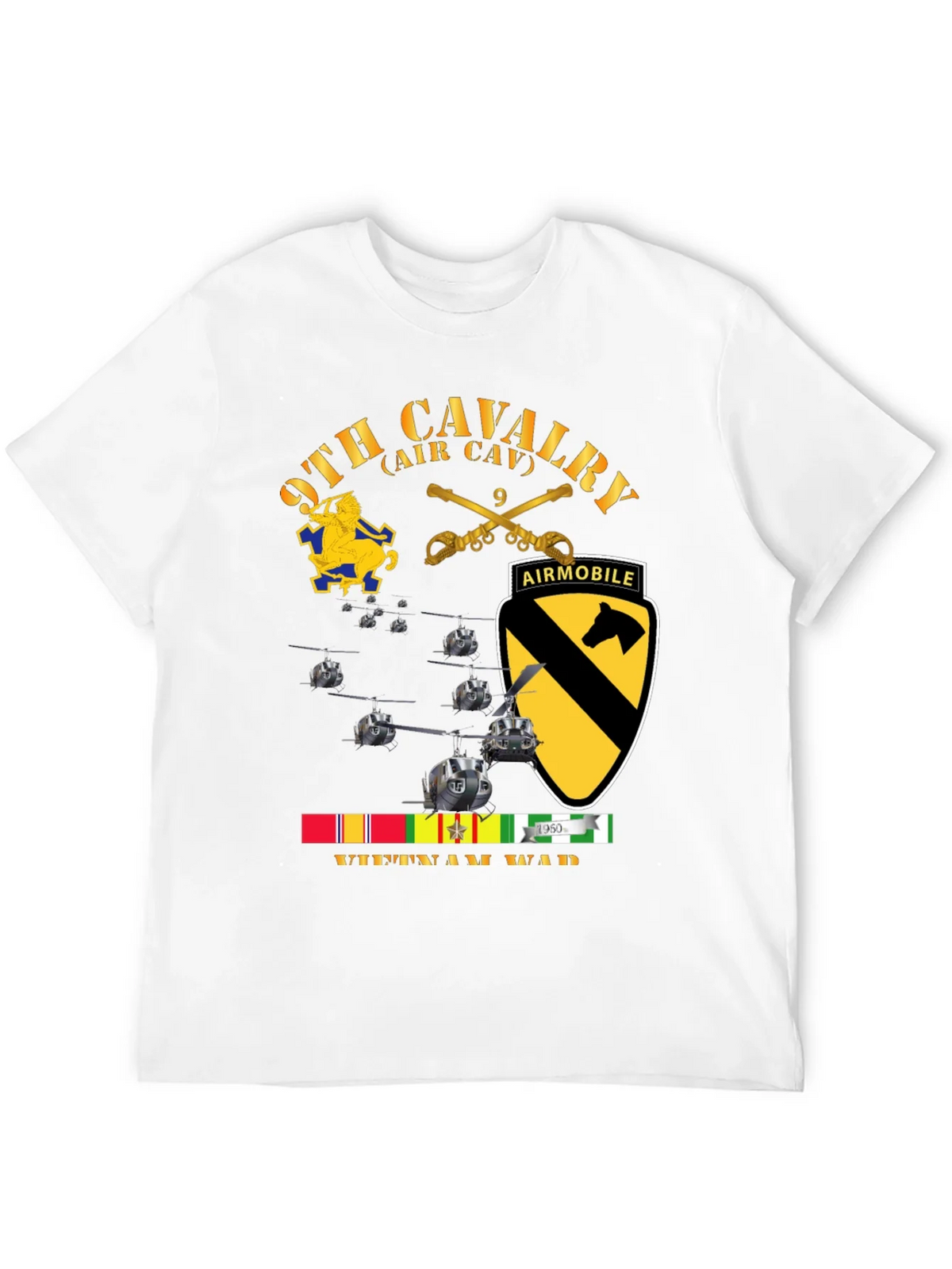 9th Cavalry Air Mobile Vietnam War T-Shirt product image 11