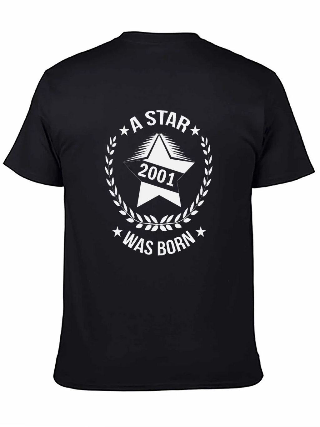 A Star Was Born in 2001 T-Shirt - Birthday Gift Tee product image 4