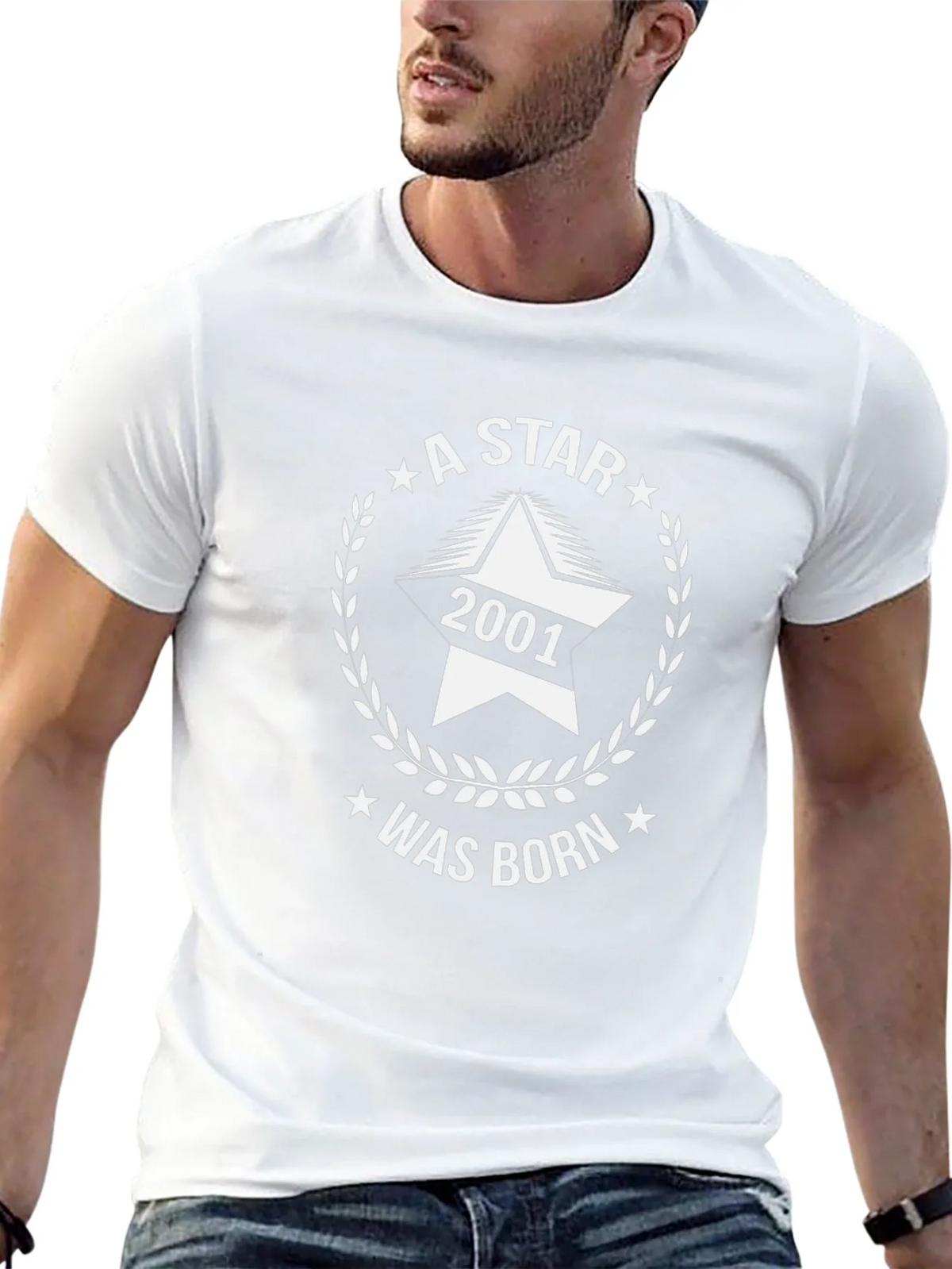 A Star Was Born in 2001 T-Shirt - Birthday Gift Tee product image 12