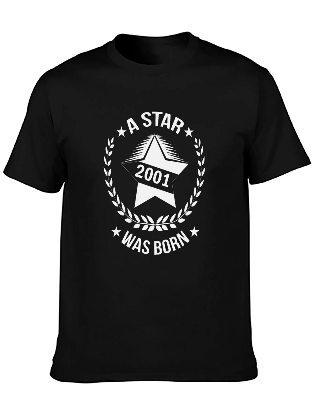 A Star Was Born in 2001 T-Shirt - Birthday Gift Tee product image 3