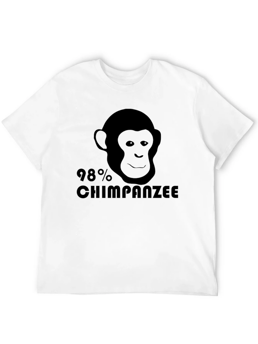 98% Chimpanzee Black Graphic Tee - Novelty T-Shirt product image 11