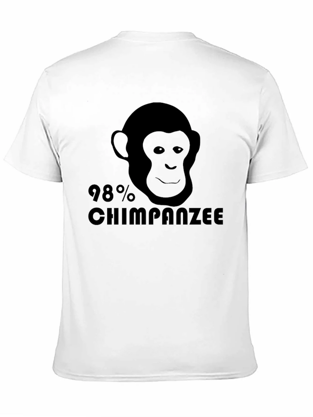 98% Chimpanzee Black Graphic Tee - Novelty T-Shirt product image 10